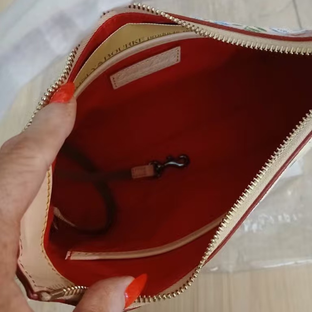 Dooney & Bourke Pastel Floral Shoulder Bag in Pink and Blue - Picture 7 of 7